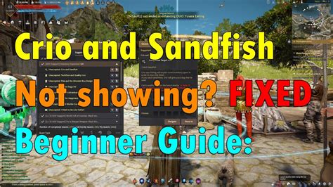 crio and sandfish not working.